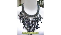 Casandra Chockers Paua Beaded Necklace